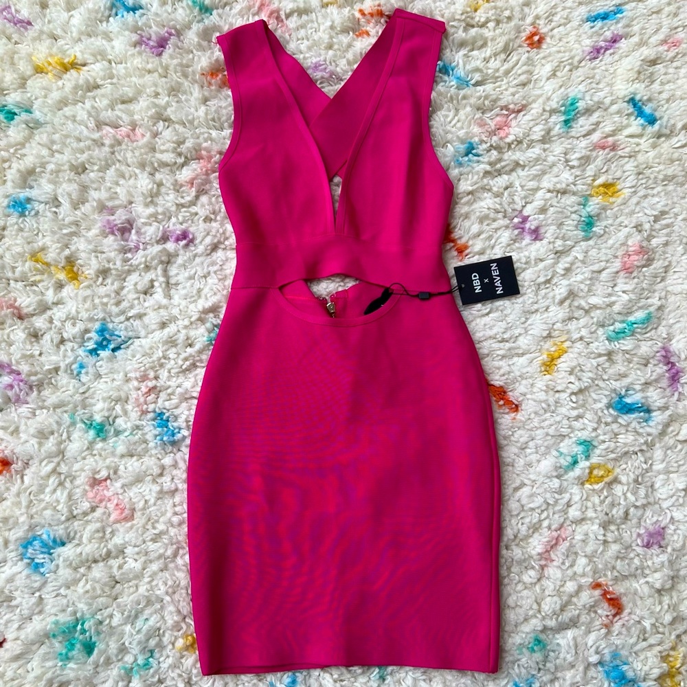 NBD X NAVEN | Revolve Natalie Dress Pink NWT - Picture 7 of 9